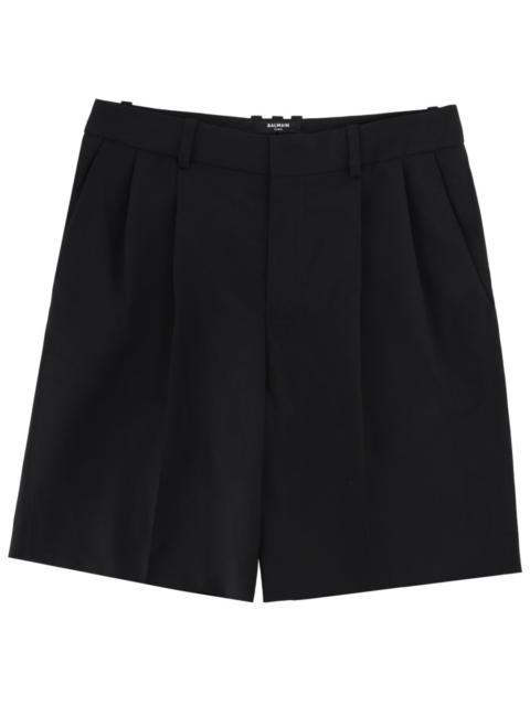 Balmain VIRGIN WOOL TAILORED SHORTS