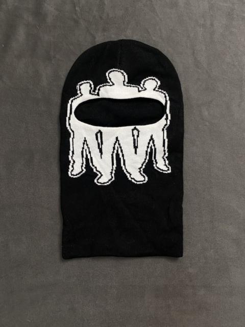 Other Designers Japanese Brand - Dicaprio 3 People Graphic Balaclava Ski Mask Facemask BLK