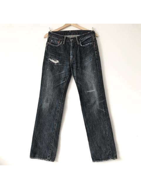 Other Designers 45rpm - Authentic 45rpm Japan Deep Indigo Distressed Denim Jeans
