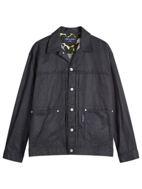 Comme des Garçons Homme Cotton Poly Denim Trucker Jacket