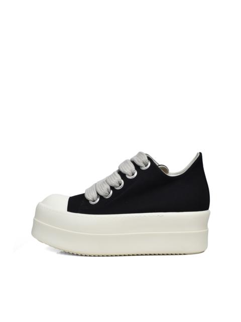 Rick Owens DRKSHDW MEGA BUMPER JUMBO LACE LOW SNEAKS / BLK MILK MILK