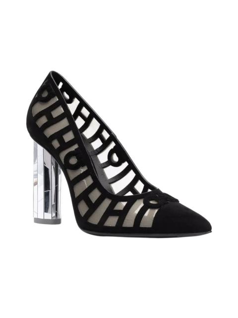FERRAGAMO Ferragamo Mirrored Leather Heel Pump