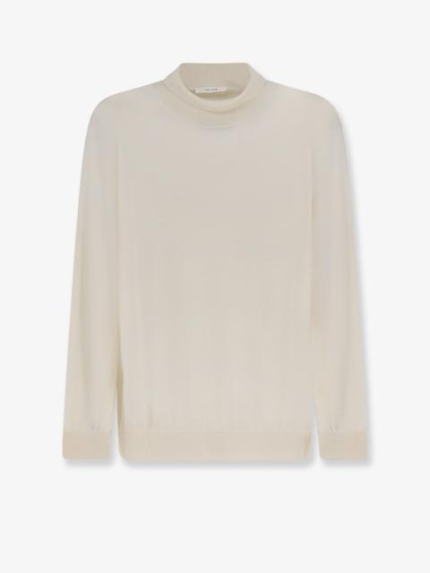 The Row The Row Cashmere and Silk Blend Turtleneck White