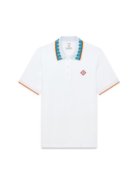 CASABLANCA Greco Wave Polo Shirt | Casablanca Paris