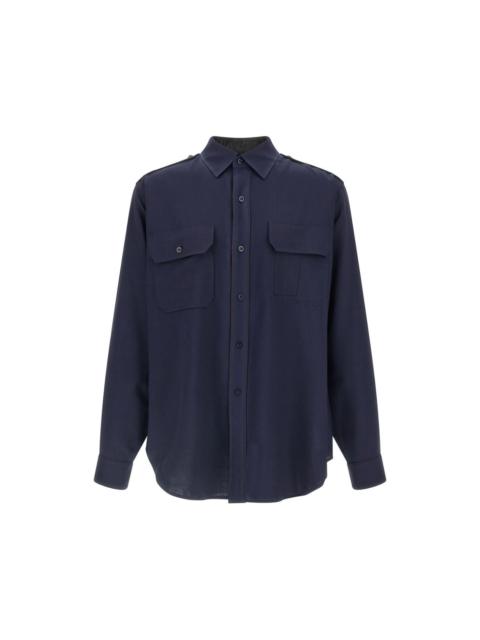 Maison Margiela MAISON MARGIELA Pressed To Death Blue Shirt New And Authenti
