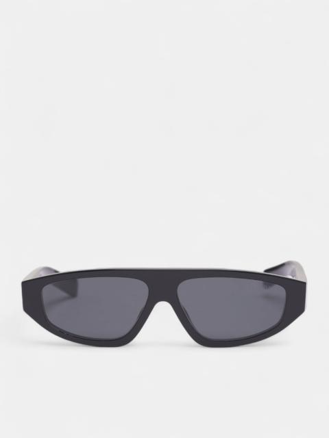 Prada Black Matte C02S Geometric Sunglasses