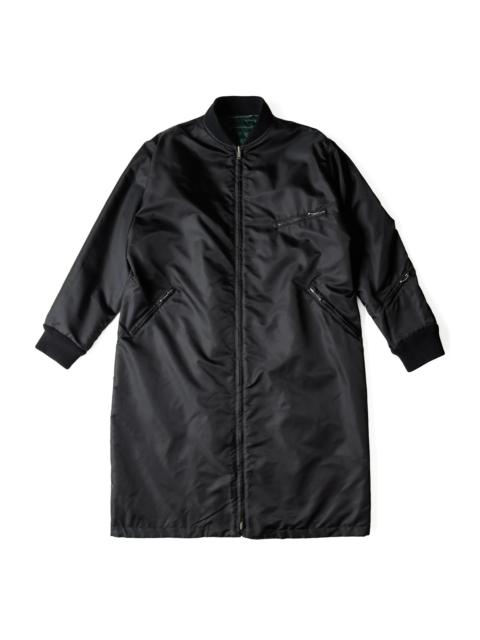 MM6 Maison Margiela MM6 Maison Margiela Long Nylon Reversible Bomber Coat Black