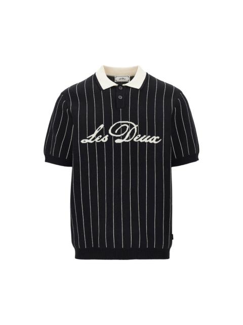 Les Deux Les Deux Knitted Polo Shirt Black Men