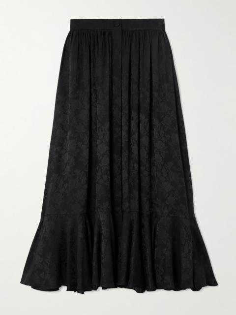 Chloé Silk-jacquard Midi Skirt