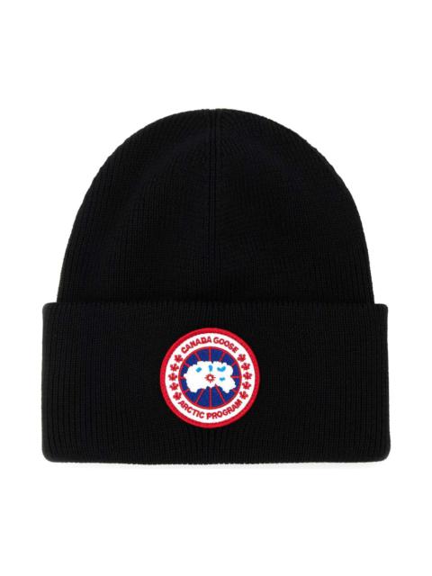 Canada Goose Black Wool Arctic Beanie Hat