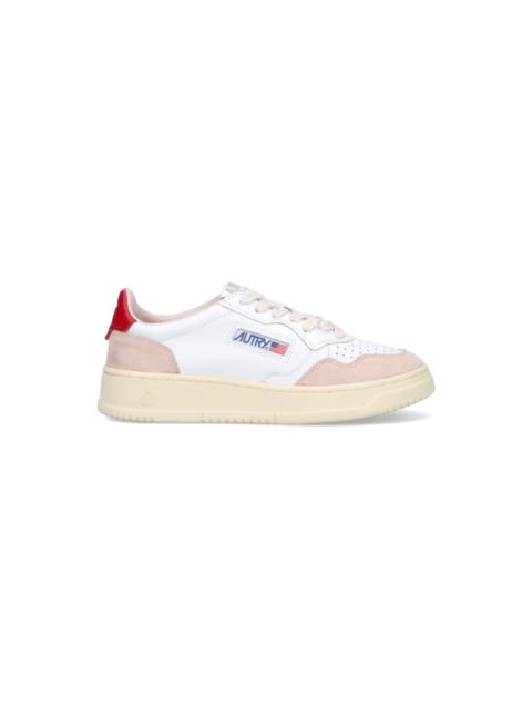 AUTRY Autry 01 Sneakers In White Suede And Leather