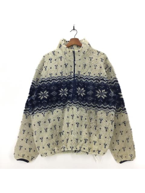 Other Designers Vintage - Vintage L.L Bean Snow Flakes Fleece Jacket