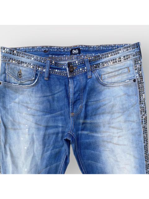 D&G Archive Rivet Studded Rusty jeans
