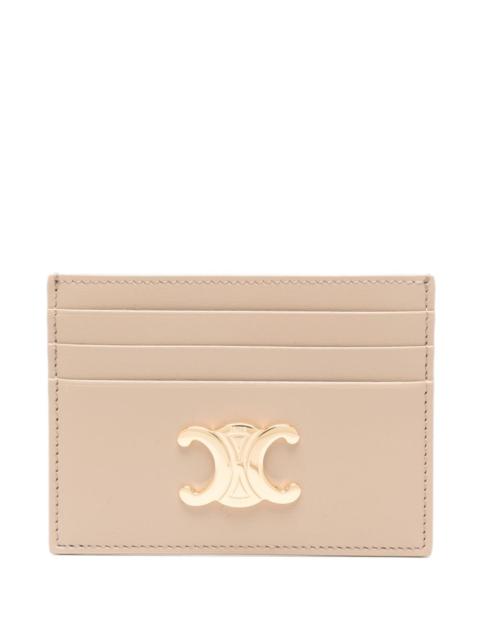 CELINE Celine Women Triomphe Leather Card Case