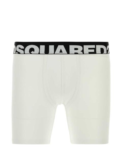 DSQUARED2 Dsquared Men White Stretch Cotton Boxer