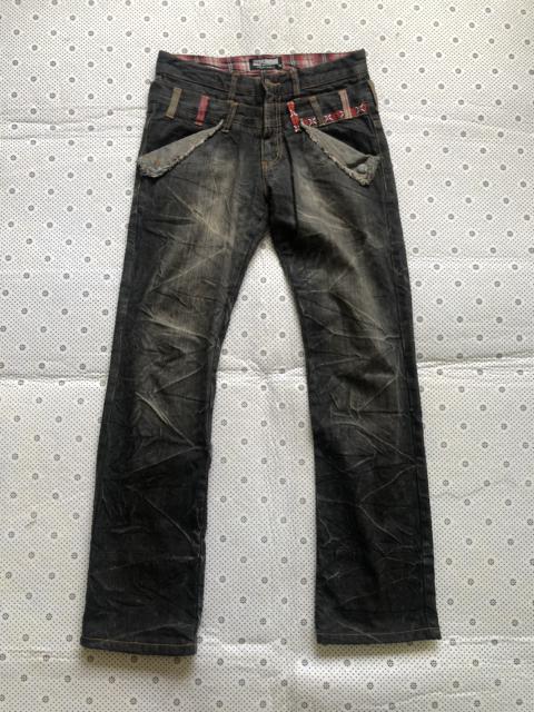 Hysteric Glamour Japanese Brand x Nylaus flared jeans