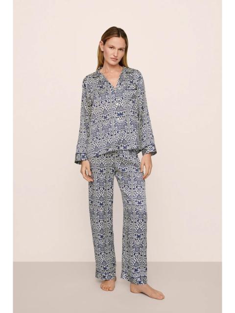 eberjey Eberjey x Casa Del Sol - Inez Washable Silk Printed Long PJ Set
