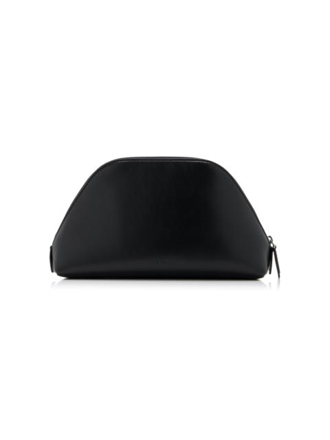 The Row Devon Leather Pouch black