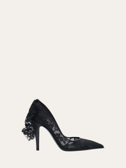 Alexander McQueen Floral Lace Pumps