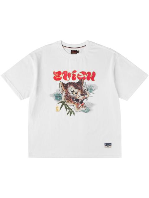 EVISU Leopard Head Print T-Shirt
