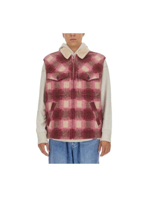 Isabel Marant Plaid Checked Zip-up Gilet