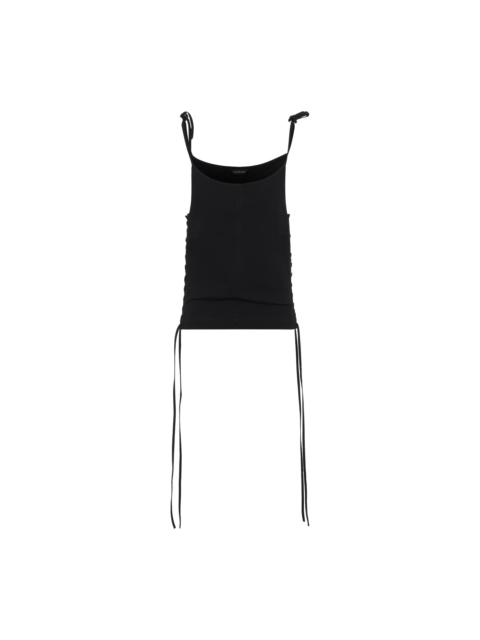 BALENCIAGA Balenciaga Lace-Up Tank Top Women