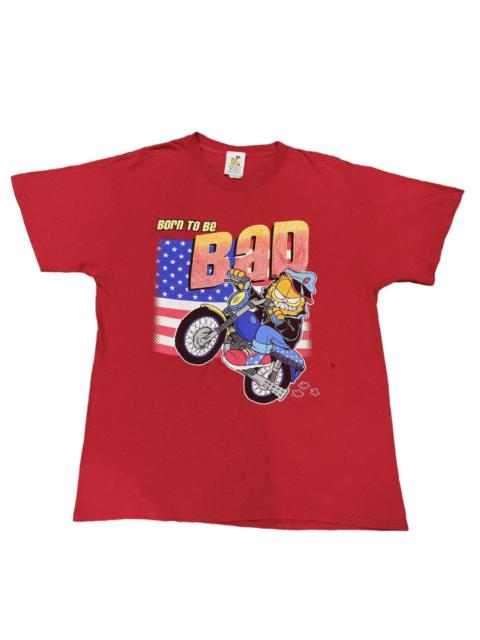 Other Designers VINTAGE GARFIELD ODIE BORN TO BE BAD RED TSHIRT