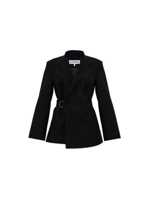 Loewe LOEWE Black Belt Wool Blazer New & Authentic (Women's size:8