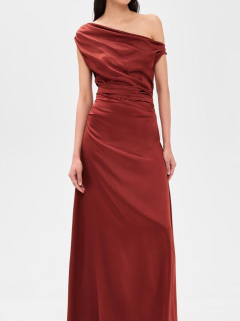 STAUD Phare Silk Maxi Dress