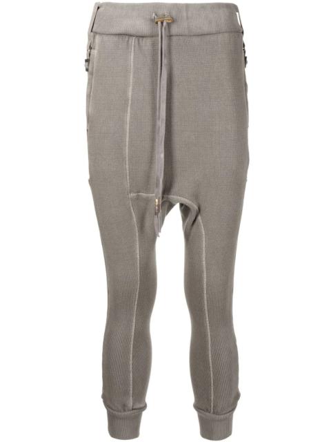 Boris Bidjan Saberi cropped drop-crotch track pants