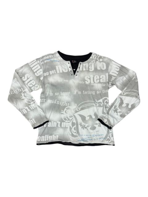 Other Designers Other - ‼️BADGER SHIRT CROSS PUNK POEM BONDAGE SKULL JAPANESE