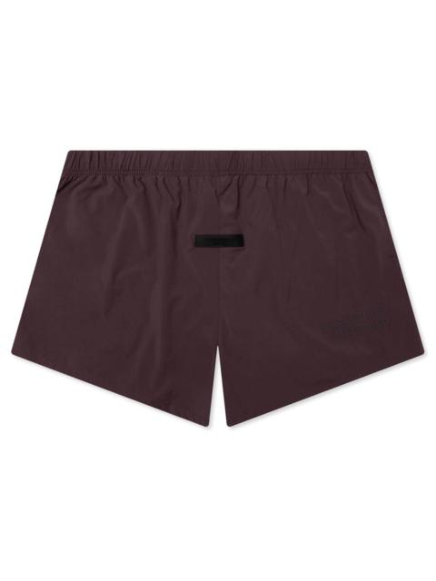 ESSENTIALS RUNNING SHORT - PLUM