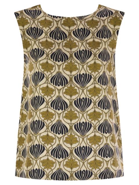 'S Max Mara S Maxmara Women Timetop - Reversible Printed Silk Top