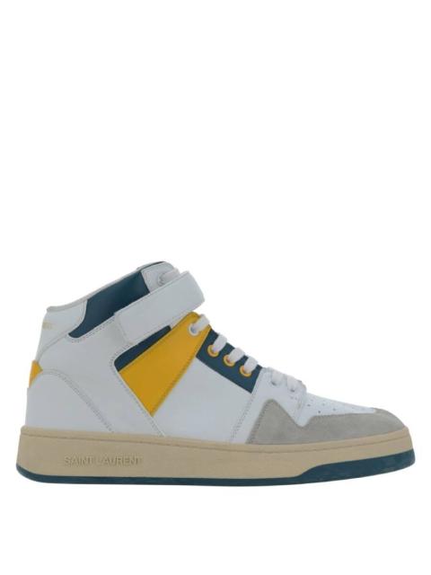 SAINT LAURENT Saint Laurent Lax Colour-Block Mid-Top Sneakers