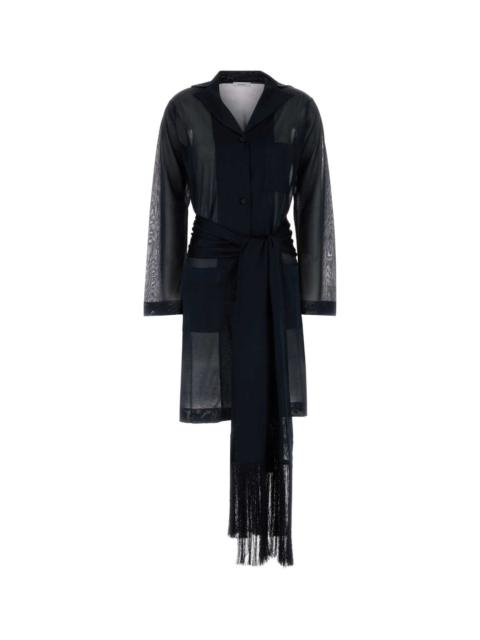 FERRAGAMO Salvatore Ferragamo Women Midnight Blue Knit Cardigan