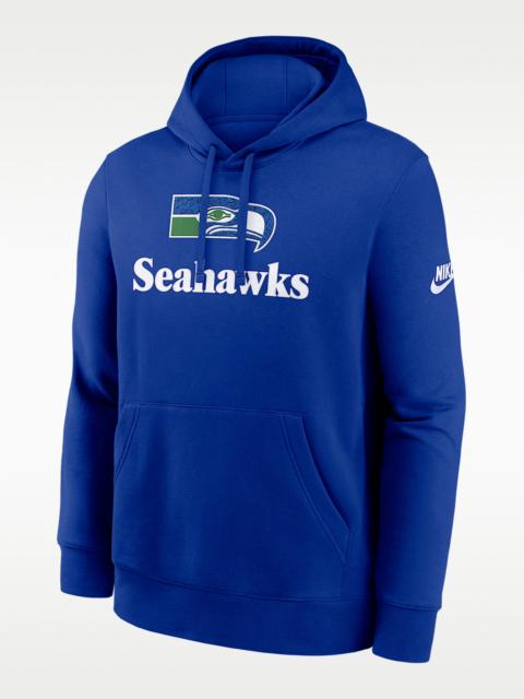 Nike Seattle Seahawks Best Season Rewind Club Men's Nike NFL Pullover Hoodie