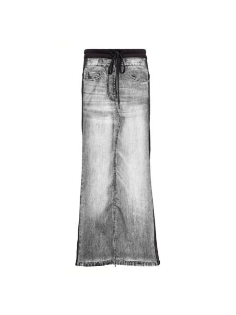 【新品未使用】OPEN YY JEAN EFFECT JERSEY SKIRT OPEN YY Front Jean Effect Jersey Skirt | club21 | REVERSIBLE