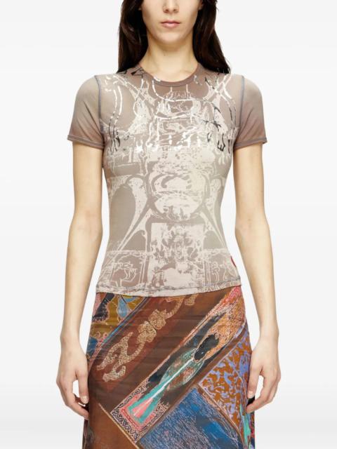 Diesel DIESEL - Women T-Uncuties-Long-R6 T-Shirt