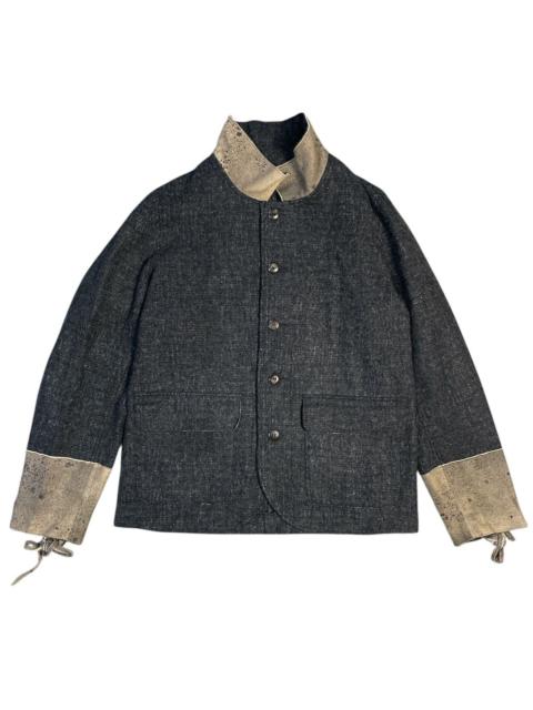 Other Designers Frank Leder Leather Detail Workwear Wool Jacket Rare