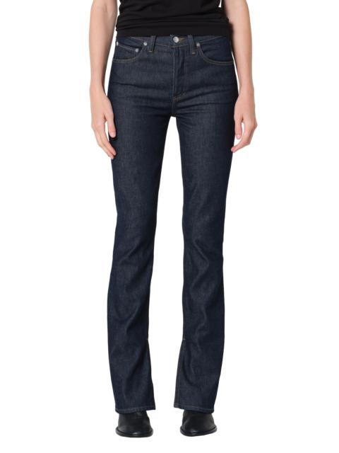AGOLDE AGOLDE Ingram High Waist Split Hem Skinny Jeans in Rinse Dark Indigo at Nordstrom