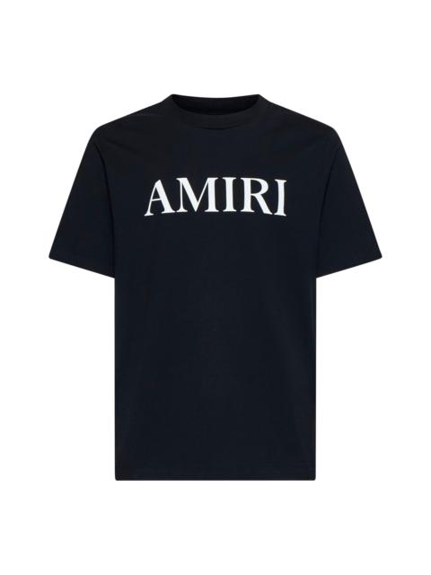 AMIRI Amiri Men Black T-Shirt With Logo Lettering Print In Cotton