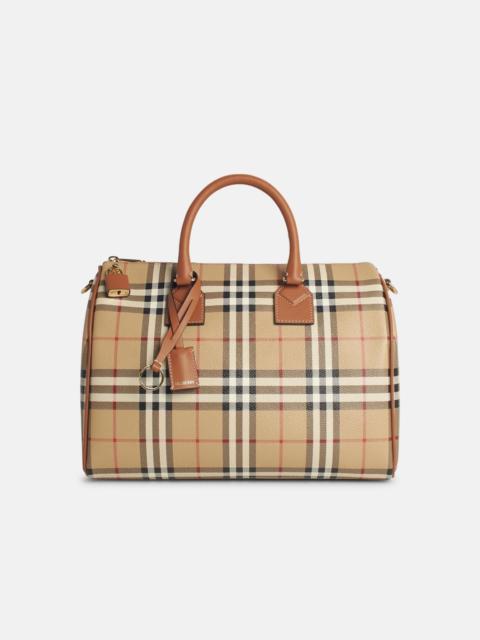 Burberry 'BOWLING' BEIGE LEATHER BAG