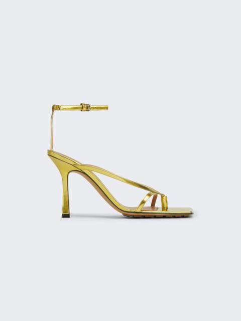 Bottega Veneta Stretch Strappy Sandal Gold
