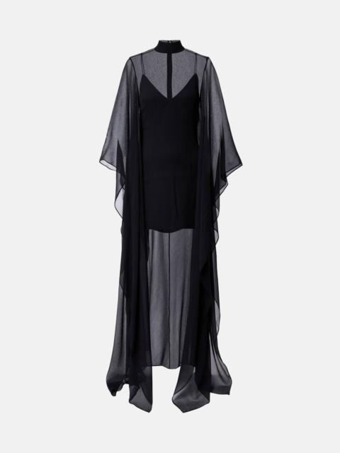 Lanzarote Garden crêpe chiffon kaftan