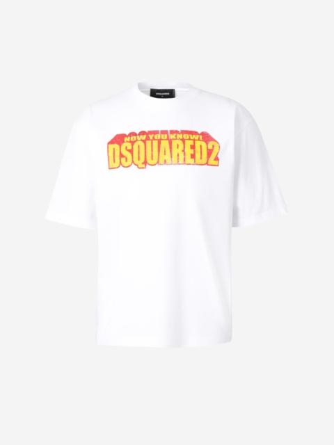 DSQUARED2  コットンTシャツ DSQUARED2 COTTON PRINTED T-SHIRT | santaeulalia | REVERSIBLE