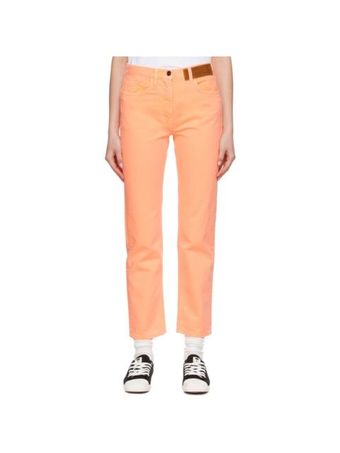 Palm Angels Orange Faded Jeans