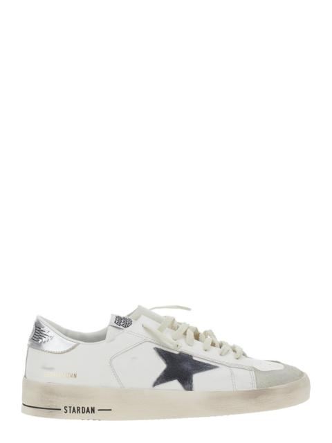Golden Goose Golden Goose Men 'Stardan' White Sneakers With Star Patch On The Side And Laminated Heel With Logo I