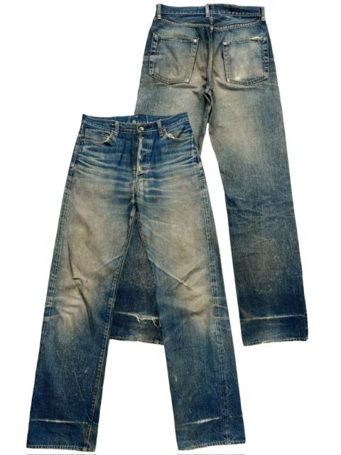 Vintage - Vtg Sugar Cane Distressed Selvedge Mudwash Denim Jeans 30x33