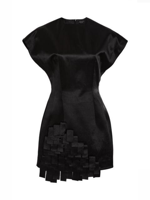 A.W.A.K.E. MODE Satin Top With Rectangle Detail black