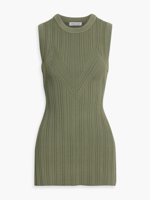 VERONICA BEARD Semma ribbed-knit top